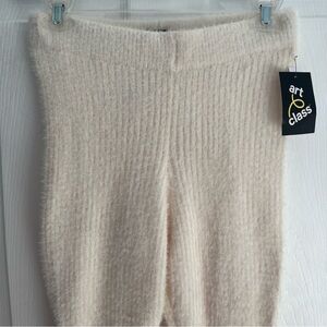 Girls Ribbed Cozy Flare Sweater Pants, Size 10/12 Girls